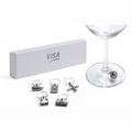 Abroad Wine Glass Charm